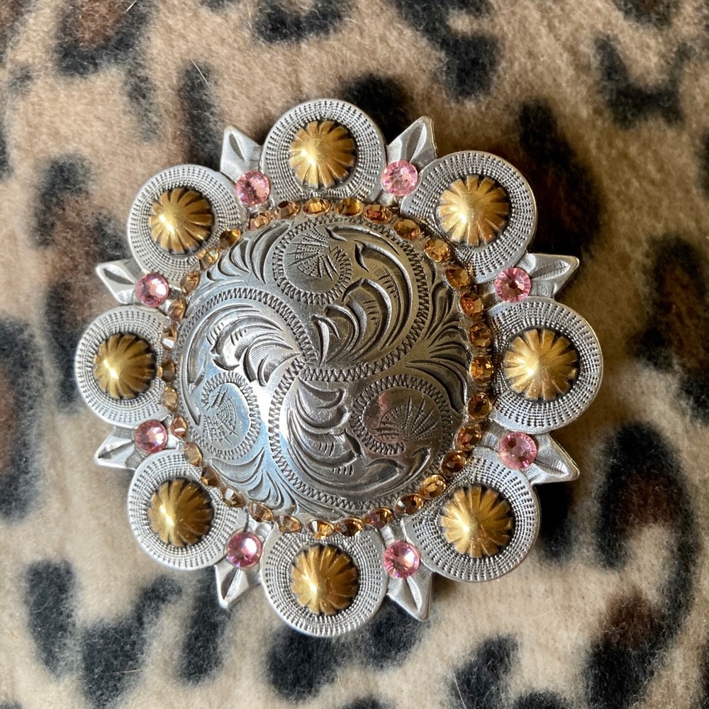 Western Swarovski crystal embellished buckle